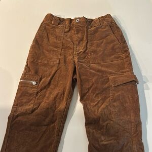 Forever 21 brown corduroy cargo pants
